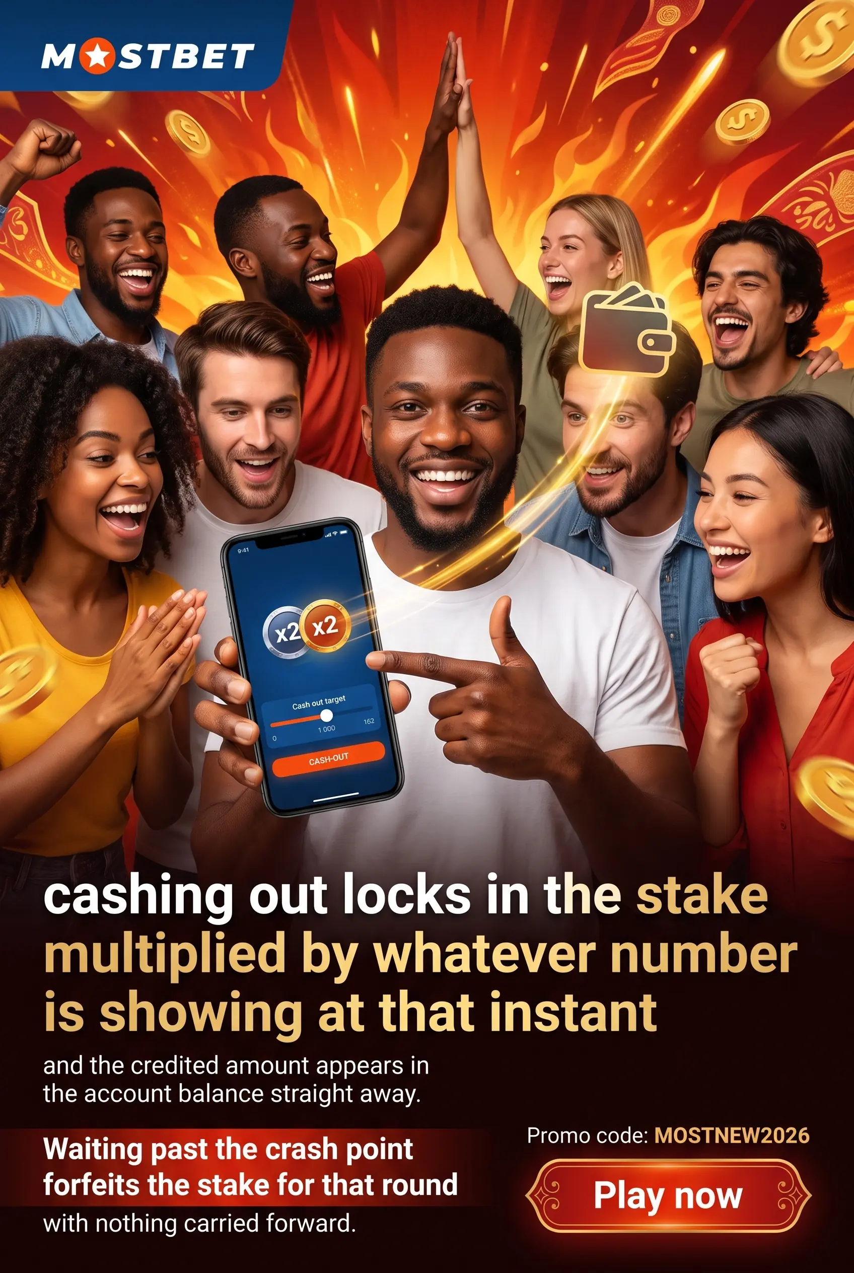 Steps from bet to cash out in Aviator
