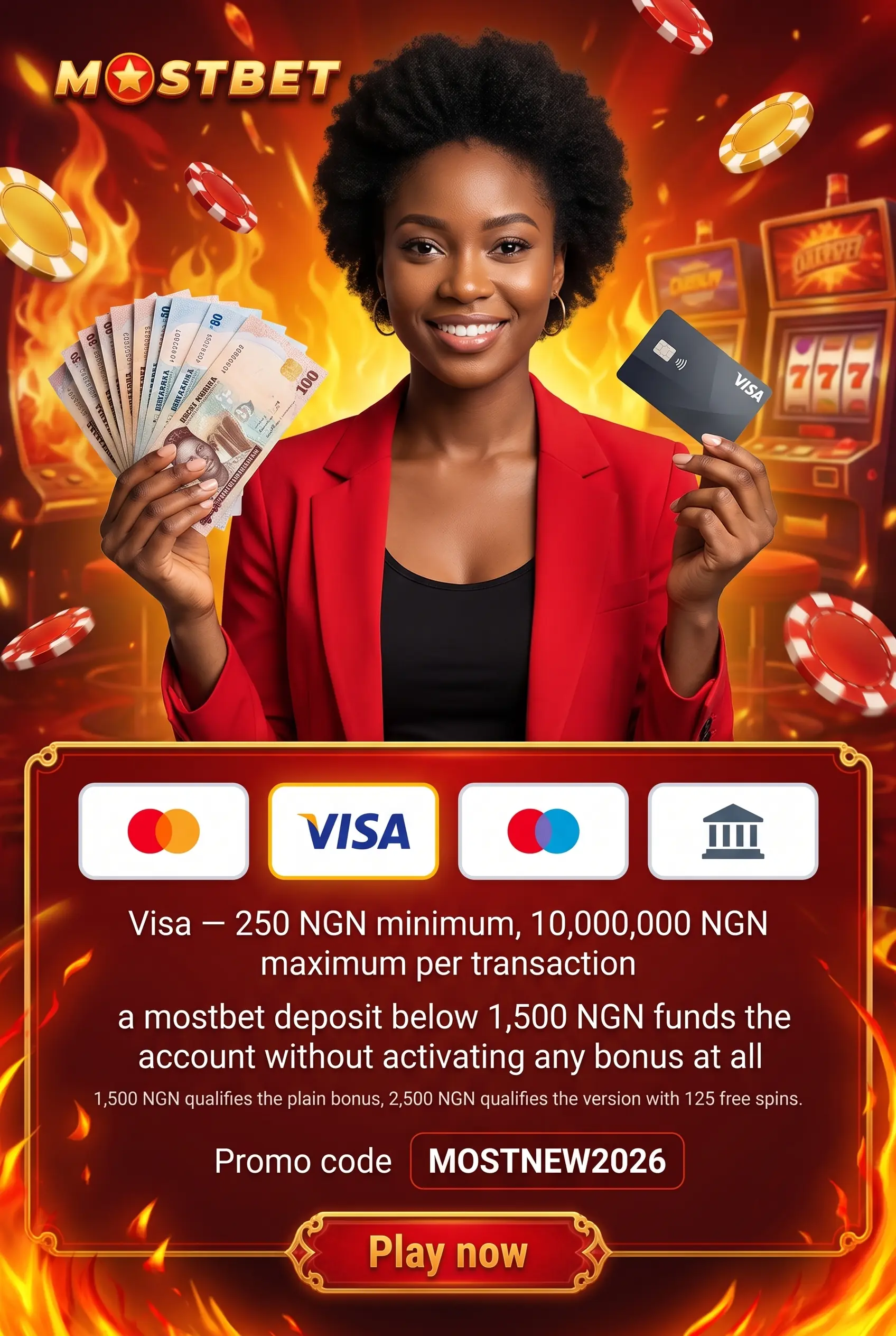 Mostbet naira deposit minimums